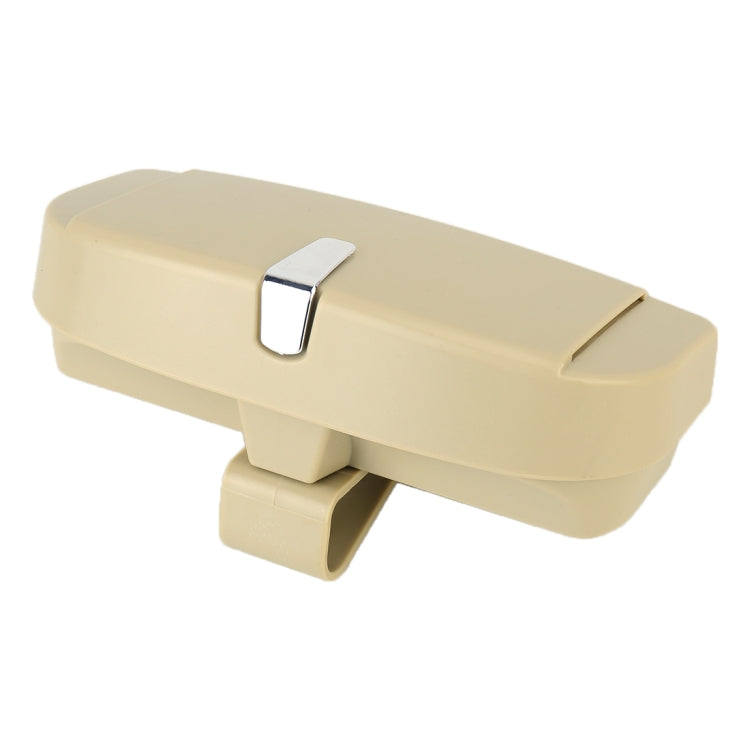 Car Multi-functional Glasses Case Sunglasses Box with Card Slot, Flat Style (Beige) by buy2fix