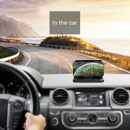 Car Carbon Fiber Texture Silicon Mobile Phone Holder for 3.5-6.8 inches Cellphone by buy2fix