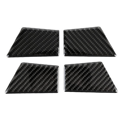 4 PCS Car Carbon Fiber Door Inner Handle Wrist Panel Decorative Sticker for Ford New Mondeo 2013-2019 by buy2fix