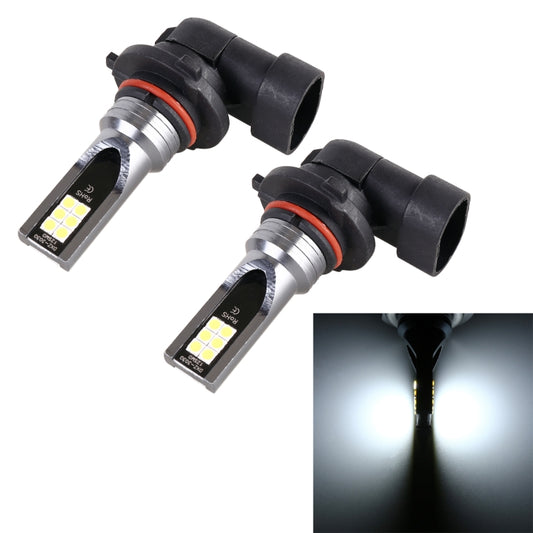 2 PCS 9005 DC12V-24V / 12W / 3000K / 800LM 12LEDs SMD-3030 Car LED Fog Light(White Light) - In Car by buy2fix | Online Shopping UK | buy2fix