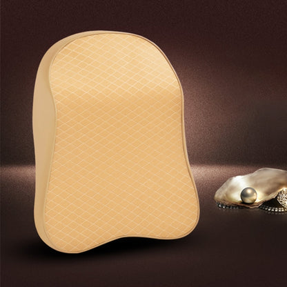 Four Seasons Breathable Memory Foam Car Neck Pillow Polyester Headrest (Beige) by buy2fix