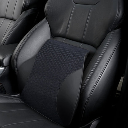 Four Seasons Breathable Memory Foam Car Lumbar Pillow Polyester Pillow (Black) by buy2fix