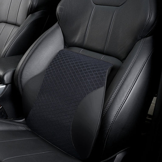 Four Seasons Breathable Memory Foam Car Lumbar Pillow Polyester Pillow (Black) by buy2fix