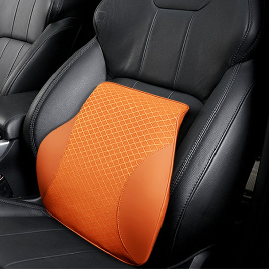 Four Seasons Breathable Memory Foam Car Lumbar Pillow Polyester Pillow (Yellow) by buy2fix