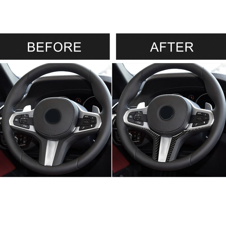 Car Carbon Fiber Steering Wheel Lower Panel Decorative Sticker for BMW G30(2018-2020) / G01(2018-2020) / G02(2019-2020) by buy2fix