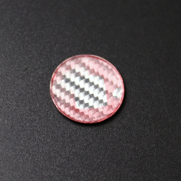 Car Engine Start Key Push Button Cover Trim Carbon Fiber Sticker Decoration for BMW F / G Chassis (Red) by buy2fix