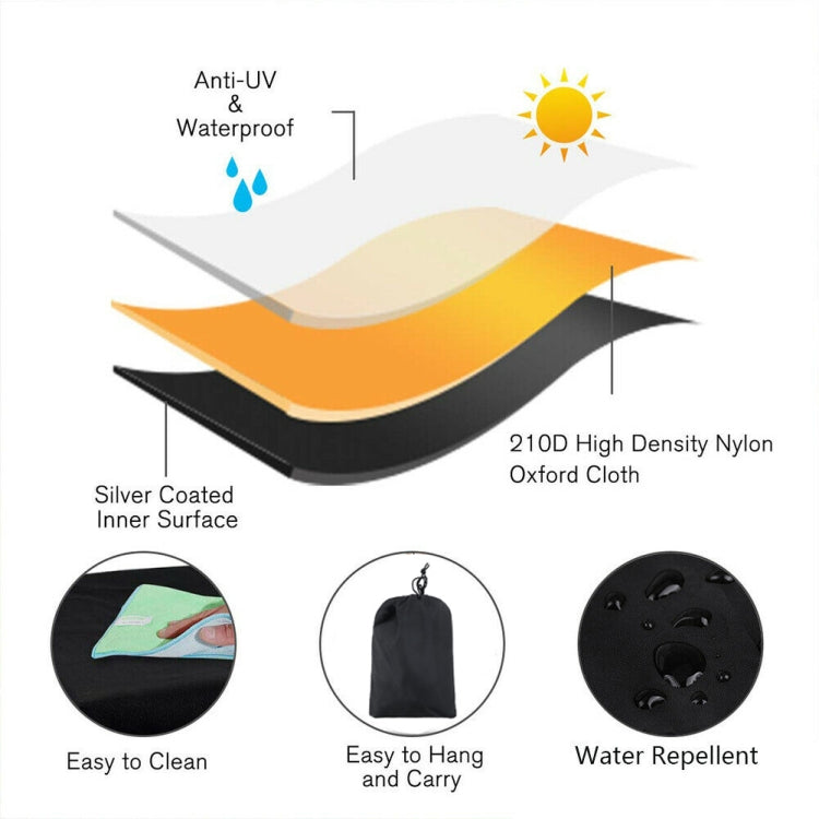 210D Oxford Cloth Waterproof Sunscreen Scooter Tractor Car Cover, Size: L by buy2fix