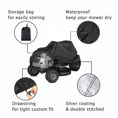 210D Oxford Cloth Waterproof Sunscreen Scooter Tractor Car Cover, Size: L by buy2fix