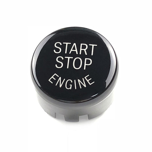 Car Engine Start Key Push Button Cover for BMW G / F Chassis, with Start and Stop (Black) by buy2fix