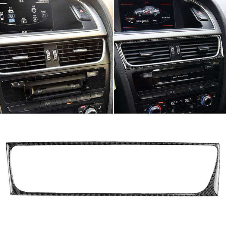Car Carbon Fiber Air Conditioning Air Outlet Frame Decorative Sticker for Audi A4 B8 2009-2016 / A5 2008-2017 / Q5 2009-2017​, Left Drive - Car Interior Mouldings by buy2fix | Online Shopping UK | buy2fix