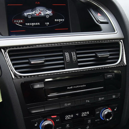 Car Carbon Fiber Air Conditioning Air Outlet Frame Decorative Sticker for Audi A4 B8 2009-2016 / A5 2008-2017 / Q5 2009-2017​, Left Drive - Car Interior Mouldings by buy2fix | Online Shopping UK | buy2fix