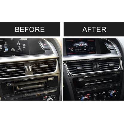 Car Carbon Fiber Air Conditioning Air Outlet Frame Decorative Sticker for Audi A4 B8 2009-2016 / A5 2008-2017 / Q5 2009-2017​, Left Drive - Car Interior Mouldings by buy2fix | Online Shopping UK | buy2fix