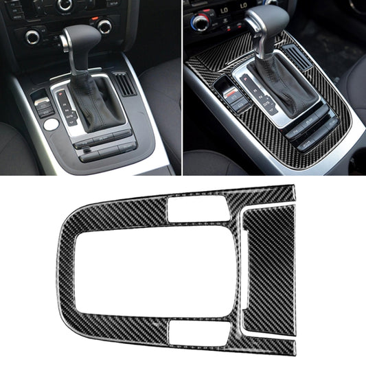 Car Carbon Fiber Gear Position Panel Decorative Sticker for Audi 2010-2018 Q5 / 2009-2016 A4L / 2009-2016 A5 by buy2fix