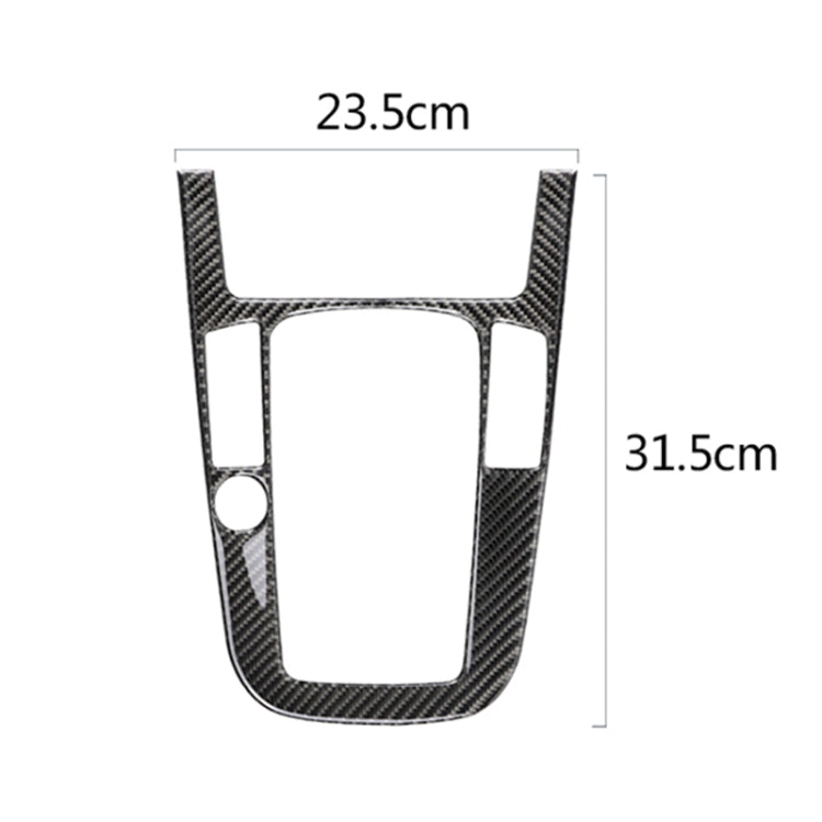 Car Carbon Fiber Gear Position Panel Decorative Sticker for Audi 2010-2018 Q5 / 2009-2016 A4L / 2009-2016 A5, Left Drive by buy2fix