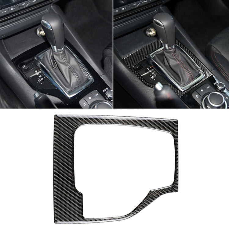 Car Carbon Fiber Left Drive Gear Frame A Decorative Sticker for Mazda Axela 2013-2016 by buy2fix