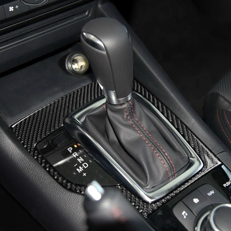 Car Carbon Fiber Left Drive Gear Frame A Decorative Sticker for Mazda Axela 2013-2016 by buy2fix