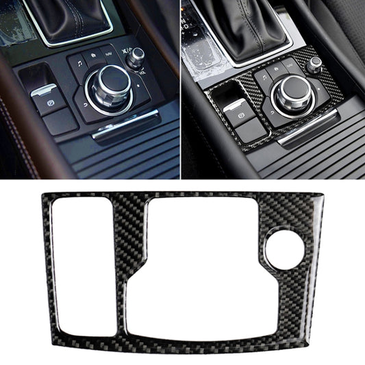 Car Carbon Fiber Left Drive Multimedia Frame B Decorative Sticker for Mazda Axela 2017-2018 by buy2fix