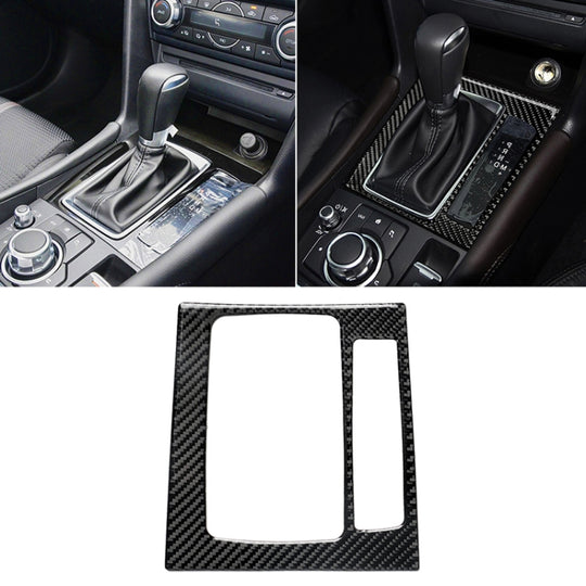 Car Carbon Fiber Right Drive Gear Frame B Decorative Sticker for Mazda Axela 2017-2018