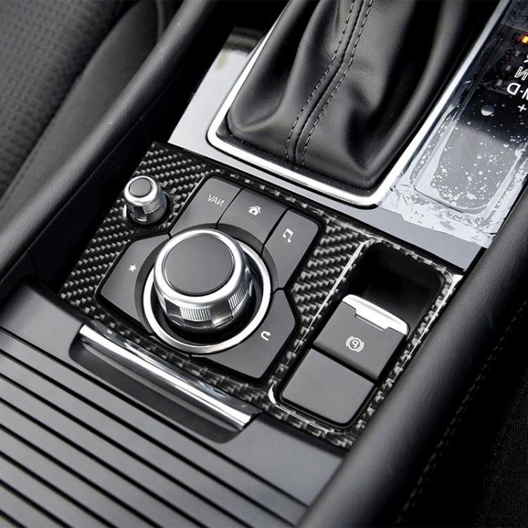 Car Carbon Fiber Right Drive Multimedia Frame B Decorative Sticker for Mazda Axela 2017-2018 by buy2fix