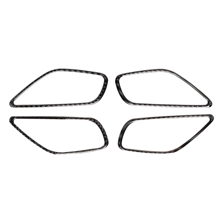 4 PCS Car Carbon Fiber Door Inner Handle Frame Decorative Sticker for Mazda Axela 2014 / 2017-2018 by buy2fix