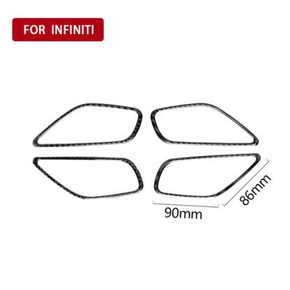 4 PCS Car Carbon Fiber Door Inner Handle Frame Decorative Sticker for Mazda Axela 2014 / 2017-2018 by buy2fix