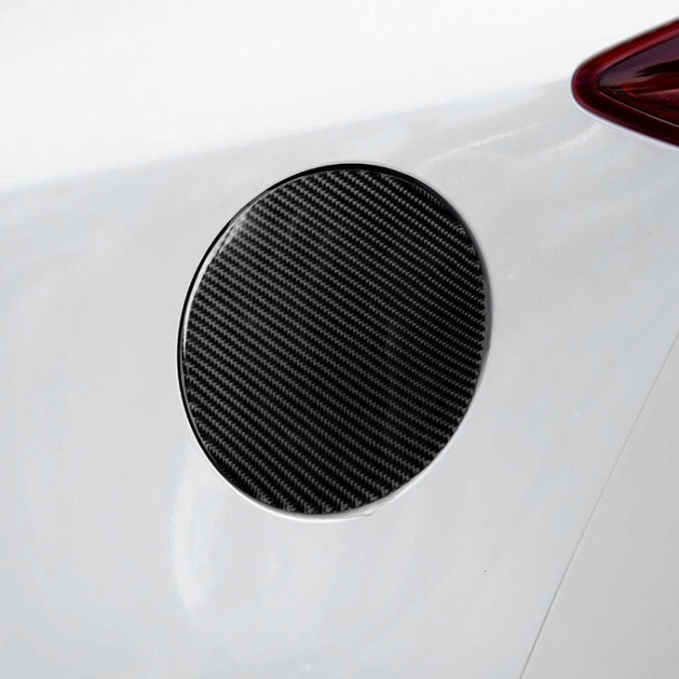 Car Carbon Fiber Fuel Tank Cap Decorative Sticker for Mazda Axela 2013-2018 by buy2fix
