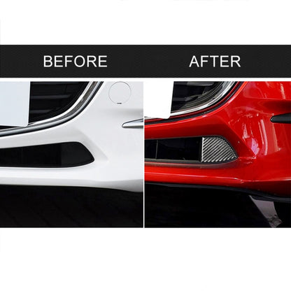 Car Carbon Fiber Front Bumper Decorative Sticker for Mazda Axela 2017-2018 by buy2fix