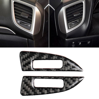 Car Carbon Fiber Air Conditioning Air Outlet Adjustment Frame Decorative Sticker for Mazda Axela 2014 / 2017-2018 by buy2fix