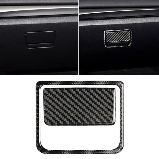 Car Carbon Fiber Front Passenger Seat Storage Box Decorative Sticker for Mazda Axela 2017-2018 by buy2fix