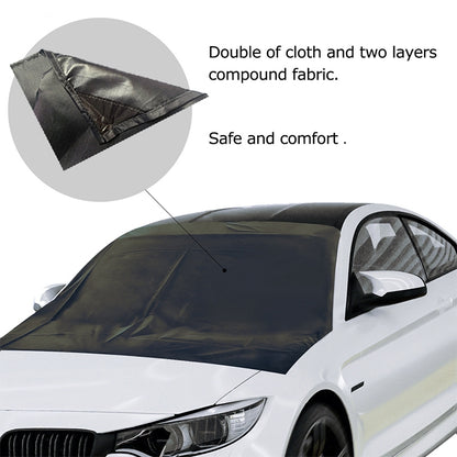 Car 210D Vinyl Glue Oxford Cloth Magnet snow Shield Front Windshield Sunshade Antifreeze Insulation, Size: 215cm x 155cm - Aluminum Film PEVA by buy2fix | Online Shopping UK | buy2fix