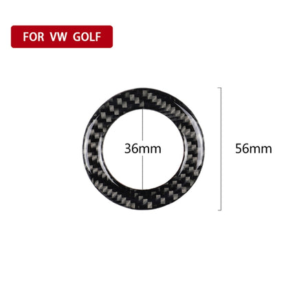 Car Carbon Fiber Steering Wheel Ring Decorative Sticker for Volkswagen by buy2fix