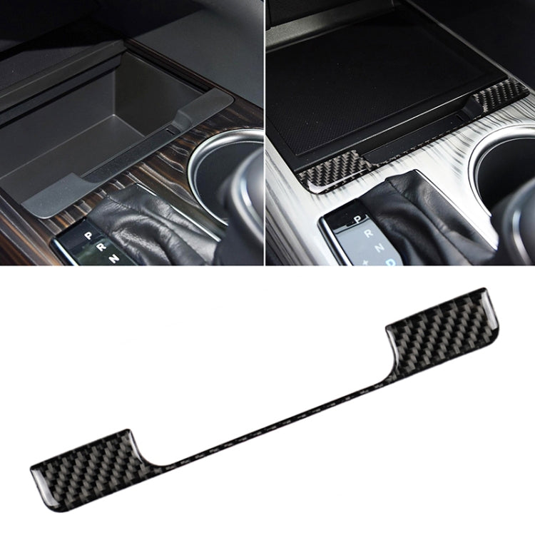 Car Carbon Fiber Storage Box Frame Decorative Sticker for Toyota Eighth Generation Camry 2018-2019 by buy2fix