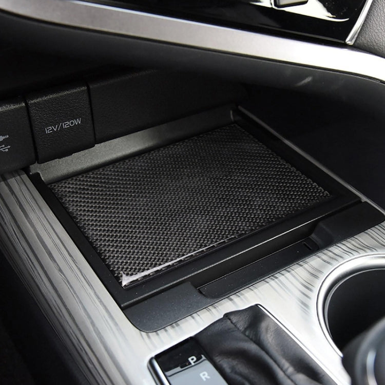 Car Carbon Fiber Storage Box Decorative Sticker for Toyota Eighth Generation Camry 2018-2019 by buy2fix