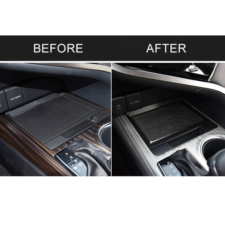 Car Carbon Fiber Storage Box Decorative Sticker for Toyota Eighth Generation Camry 2018-2019 by buy2fix