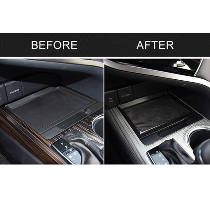 Car Carbon Fiber Storage Box Decorative Sticker for Toyota Eighth Generation Camry 2018-2019 by buy2fix
