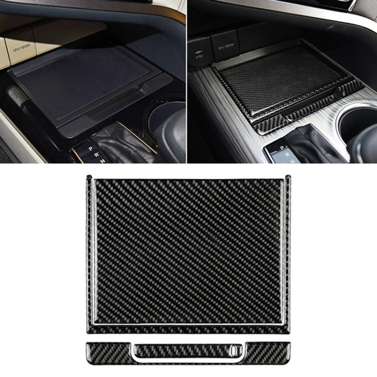 4 in 1 Car Carbon Fiber Storage Box Decorative Sticker for Toyota Eighth Generation Camry 2018-2019 by buy2fix