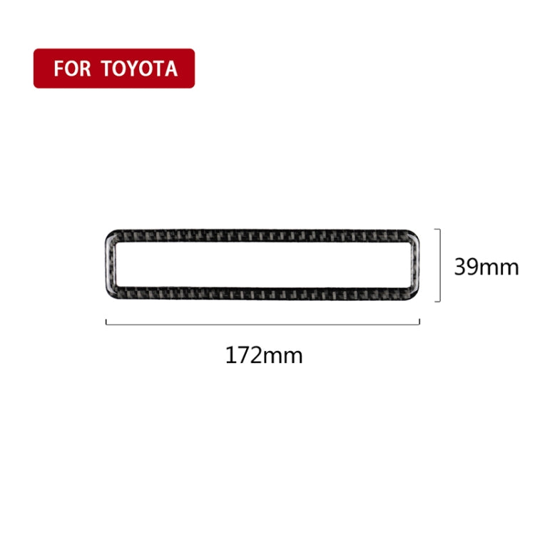 Car Carbon Fiber Main Driving Multi-functional Button Frame Decorative Sticker for Toyota Eighth Generation Camry 2018-2019 by buy2fix