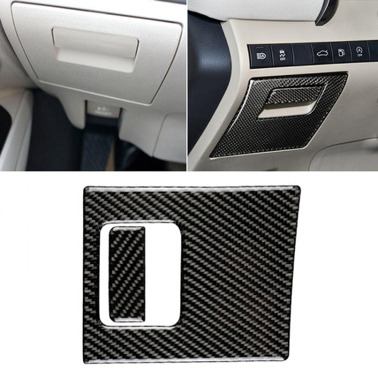 2 in 1 Car Carbon Fiber Main Driving Storage Box Handle Decorative Sticker for Toyota Eighth Generation Camry 2018-2019, Left Drive by buy2fix