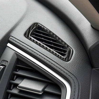 Car Carbon Fiber Left Drive Instrument Air Outlet Decorative Sticker for Honda Tenth Generation Civic 2016-2019 by buy2fix