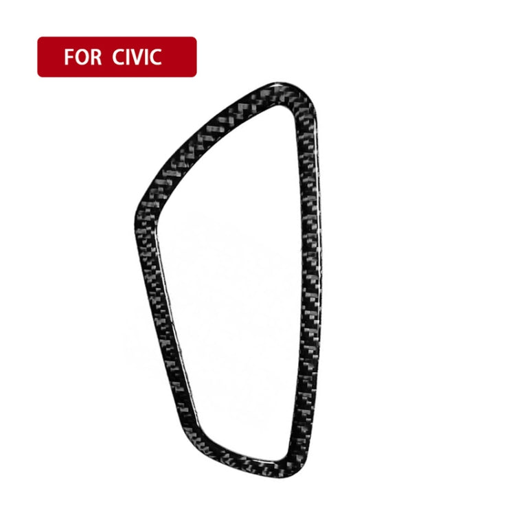 4 PCS Car Carbon Fiber Door Inner Wrist Frame Decorative Sticker for Honda Tenth Generation Civic 2016-2019 by buy2fix