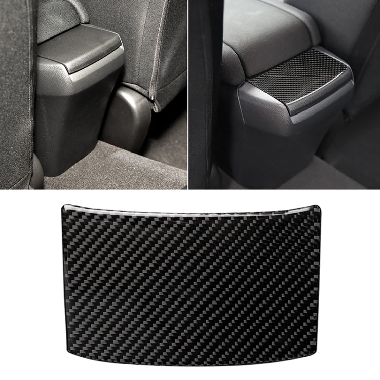 Car Carbon Fiber Rear Sundries Cover Decorative Sticker for Honda Tenth Generation Civic 2016-2019 by buy2fix