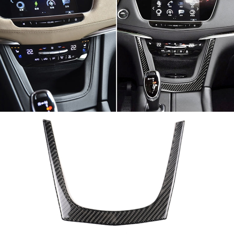 Car Carbon Fiber Central Control U Shape Frame Decorative Sticker for Cadillac XT5 2016-2017 by buy2fix