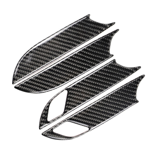 Car Carbon Fiber Door Inner Handle Wrist Panel Decorative Sticker for Cadillac XT5 2016-2017 by buy2fix