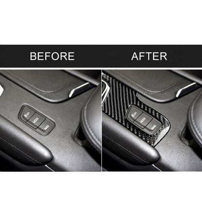 Car Carbon Fiber Gear Position Panel Decorative Sticker for Cadillac XT5 2016-2017, Left Drive by buy2fix