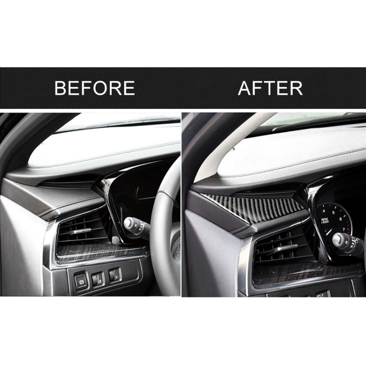 Car Carbon Fiber Main Driving Triangle Decorative Sticker for Cadillac XT5 2016-2017, Left Drive by buy2fix