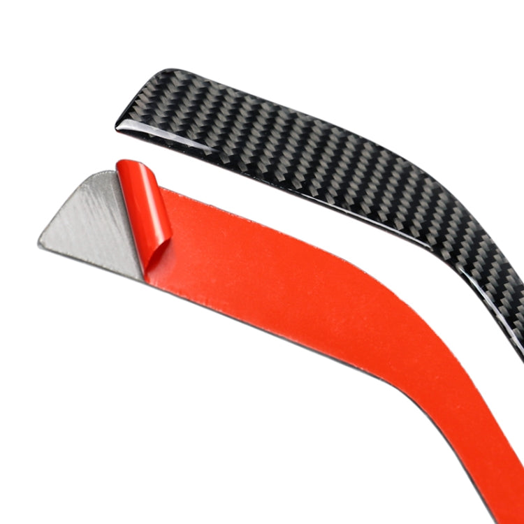 Car Carbon Fiber Front Fog Light Decorative Stripe for Cadillac XT5 2016-2017, Left Drive by buy2fix