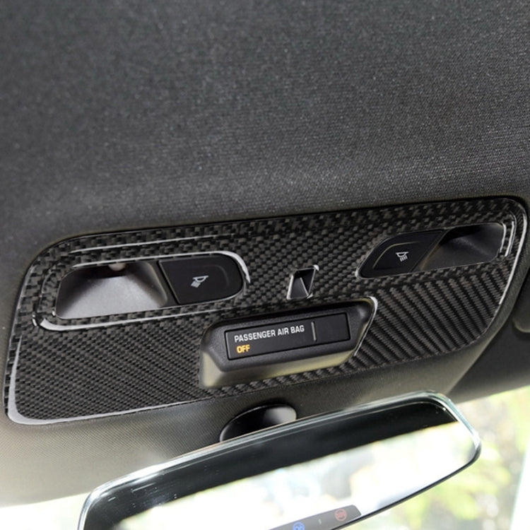 2 in 1 Car Carbon Fiber Dome Light Panel Decorative Sticker for Chevrolet Camaro 2016 by buy2fix