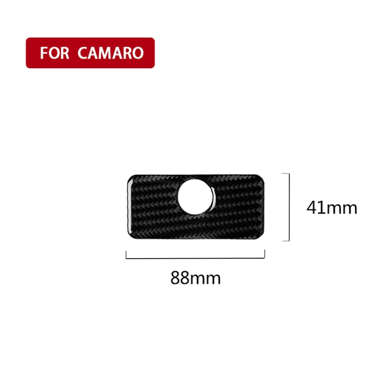 Car Carbon Fiber Glove Box Decorative Sticker for Chevrolet Camaro 2017-2019 by buy2fix