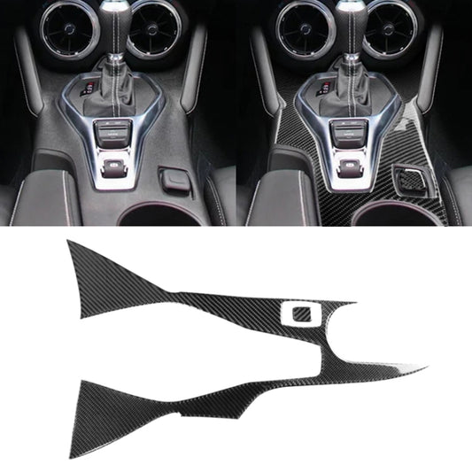 2 in 1 Car Carbon Fiber Central Control Gear Outer Frame Decorative Sticker for Chevrolet Camaro 2017-2019 by buy2fix