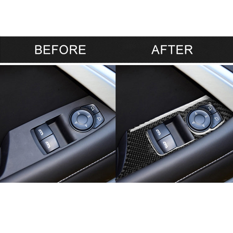 2 in 1 Car Carbon Fiber Window Lift Panel Decorative Sticker for Chevrolet Camaro 2017-2019, Left Drive by buy2fix